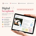 Digital Scrapbook | Hyperlinked Digital Scrapbook for GoodNotes | Memory Journal | Digital Memory Book | Scrapbooking Planner PDF