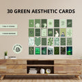 Green Mood: 30 Aesthetic Printable Cards | Motivation & Inspiration Deck | 4x6 Journal Cards (Digital Download)