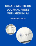 Free Gemini Prompt for Aesthetic Journal Pages